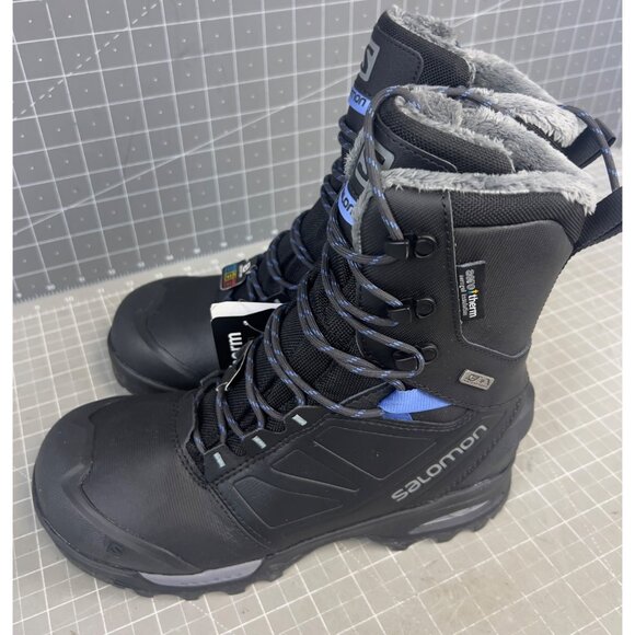 Salomon Toundra Pro CSWP Women's Waterproof Winter Boots Black Size 7.5 US - Picture 7 of 9
